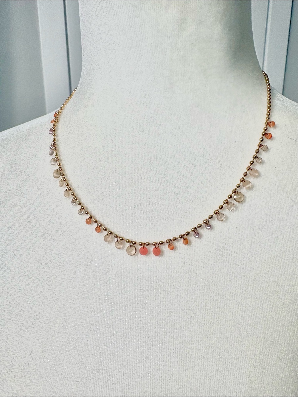 Anthropology Jewel Drop Necklace